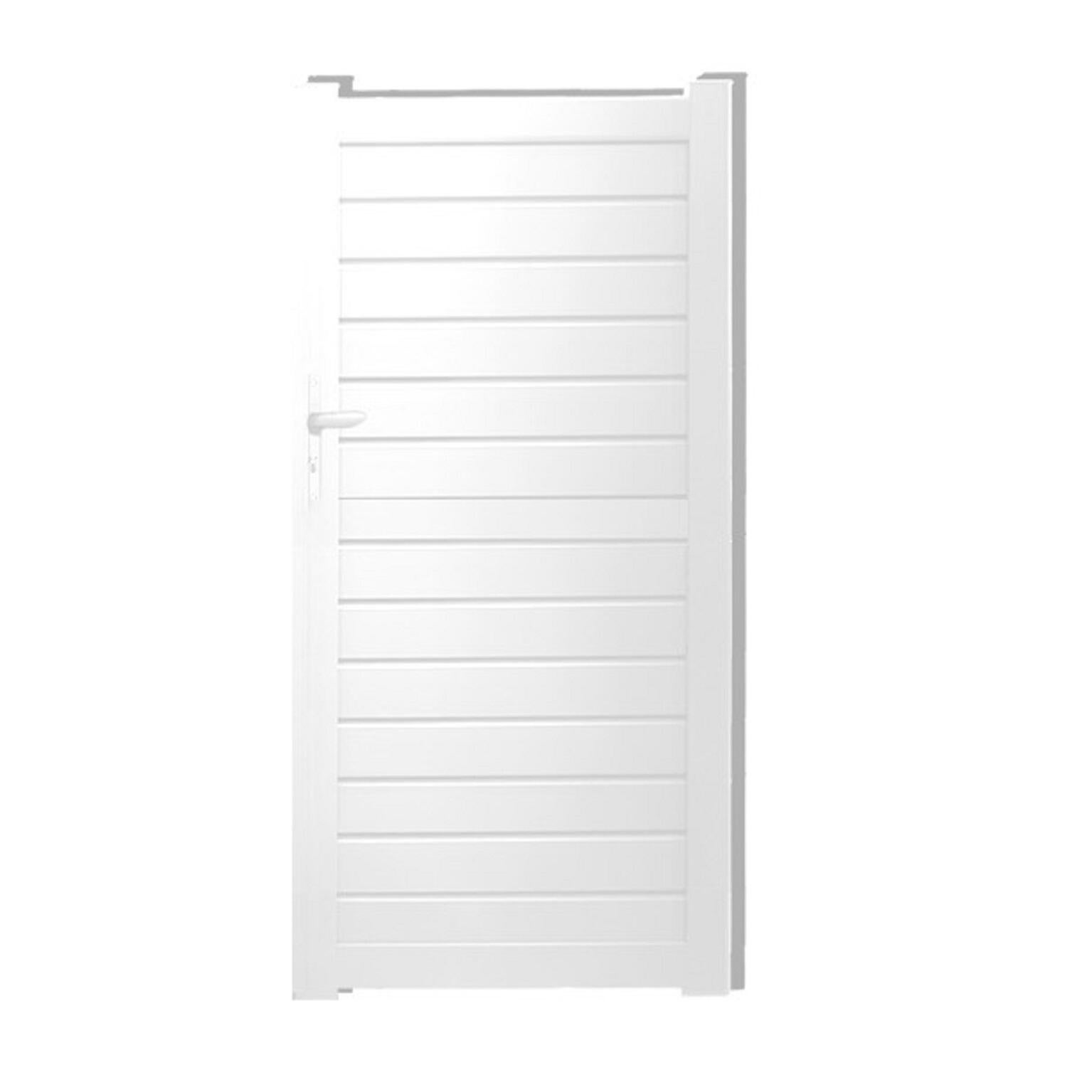 Puerta peatonal klos up de aluminio blanco 99x188.1 cm