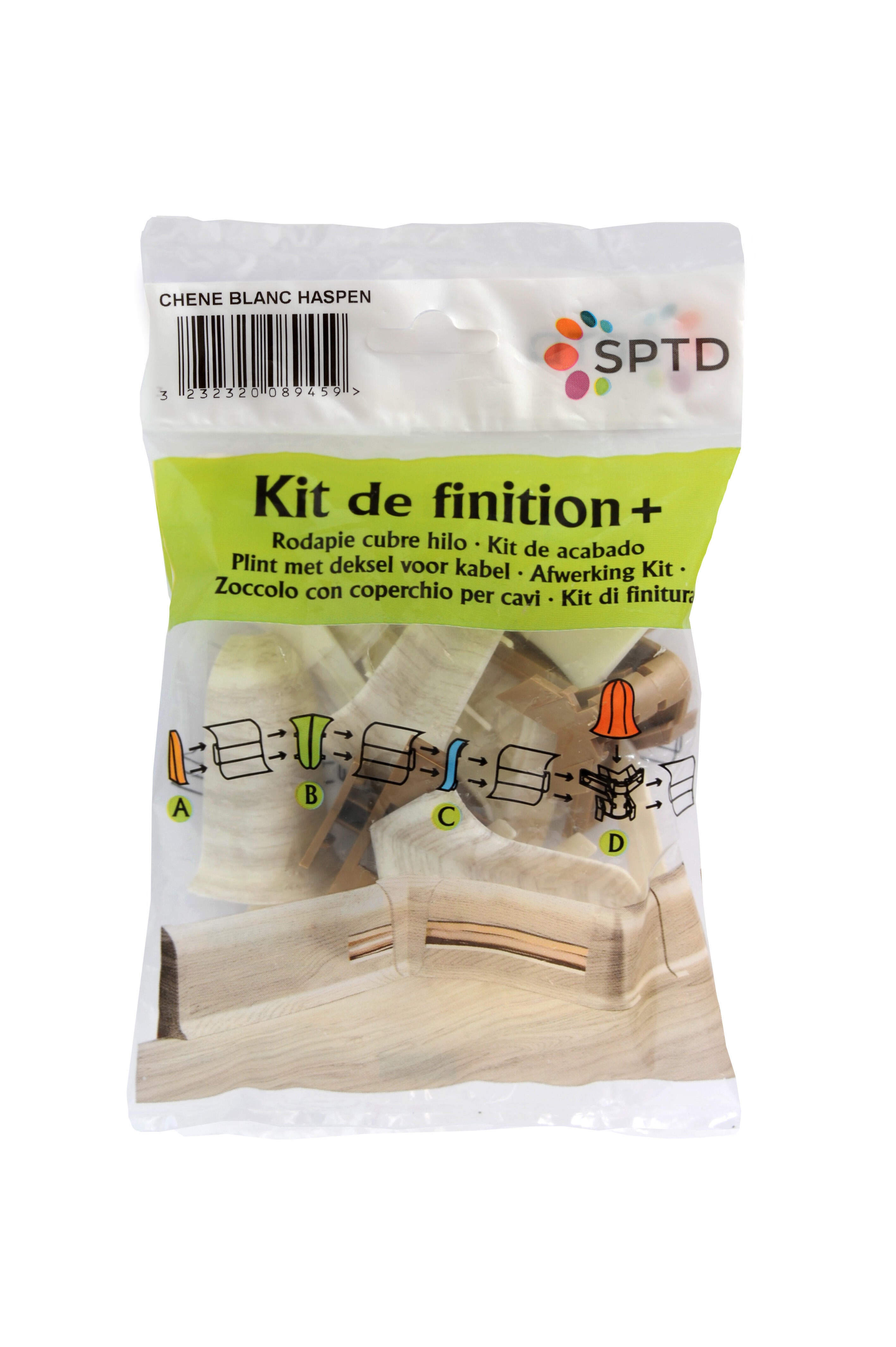 Haspen Kit accessoires finition de plinthes pass'fil blanc Haspen | Leroy Merlin