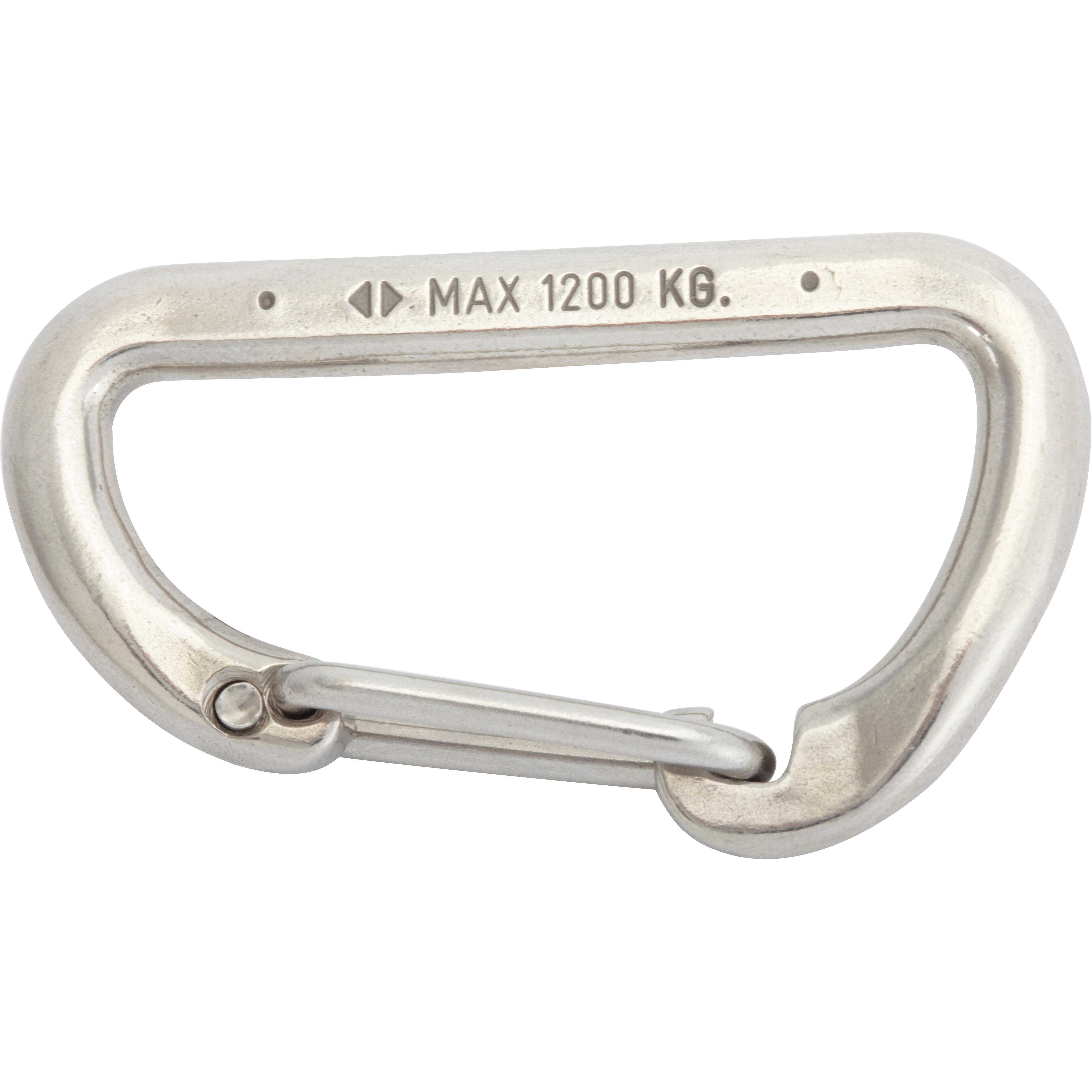 Porte-mousqueton sécurité en inox, 80 mm - 3