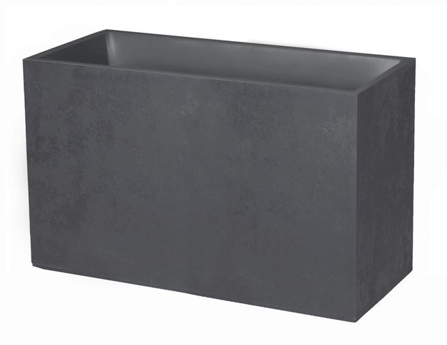 Tiesto de polipropileno  gris de 39.5x39.5x60cm
