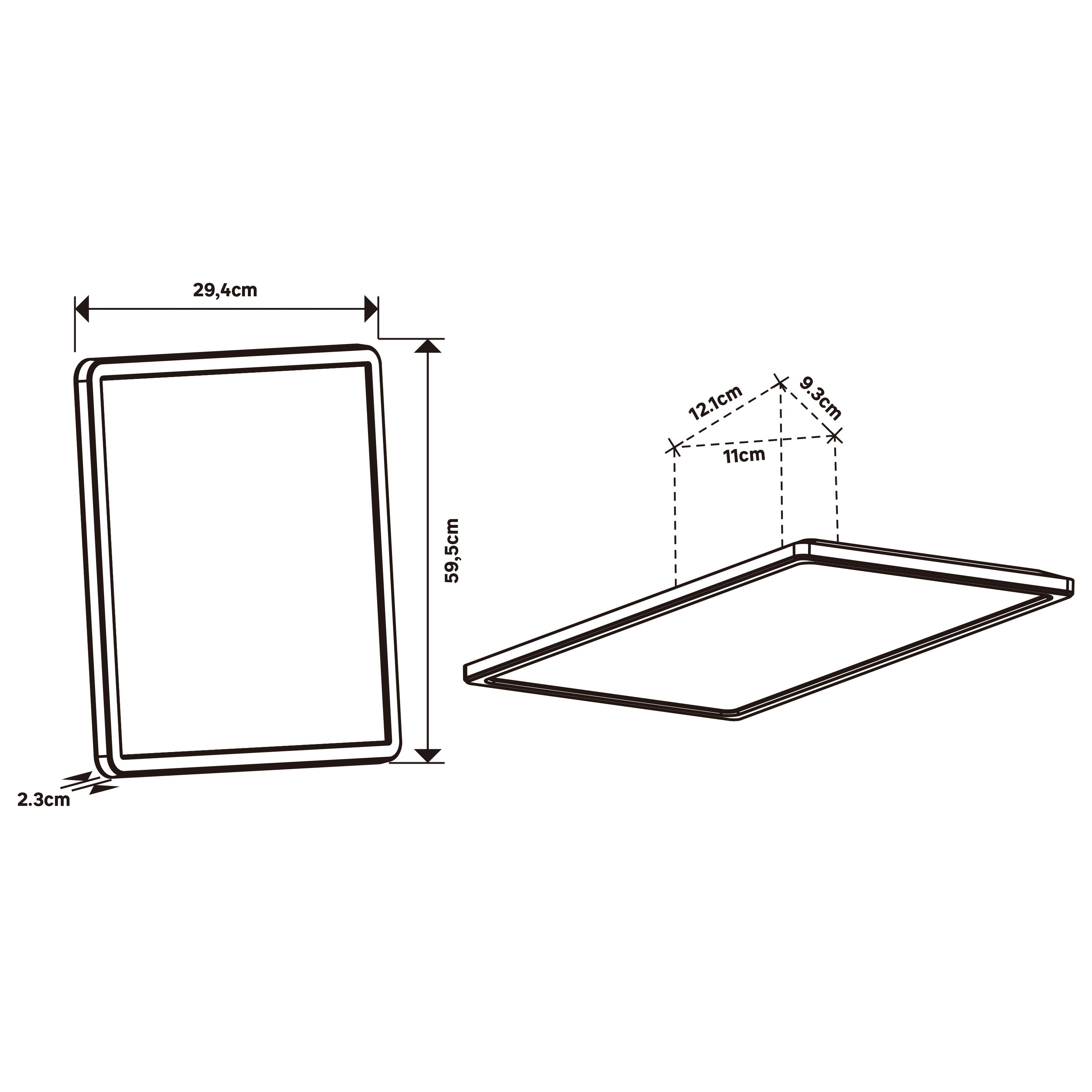 Panneau LED salle de bain Lano, 59.4 x 29.4cm, blanc neutre, blanc, Inspire - 7