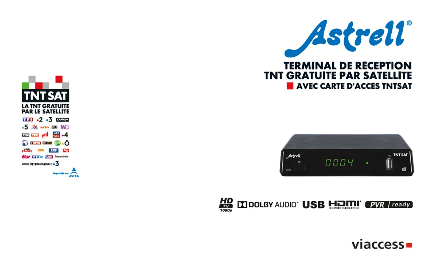 Décodeur satellite HD tntsat ASTRELL 013137 - 2