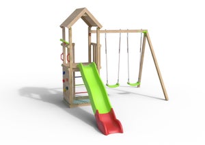 Aire de jeux bois Smart Xplorer TRIGANO, H.284 cm