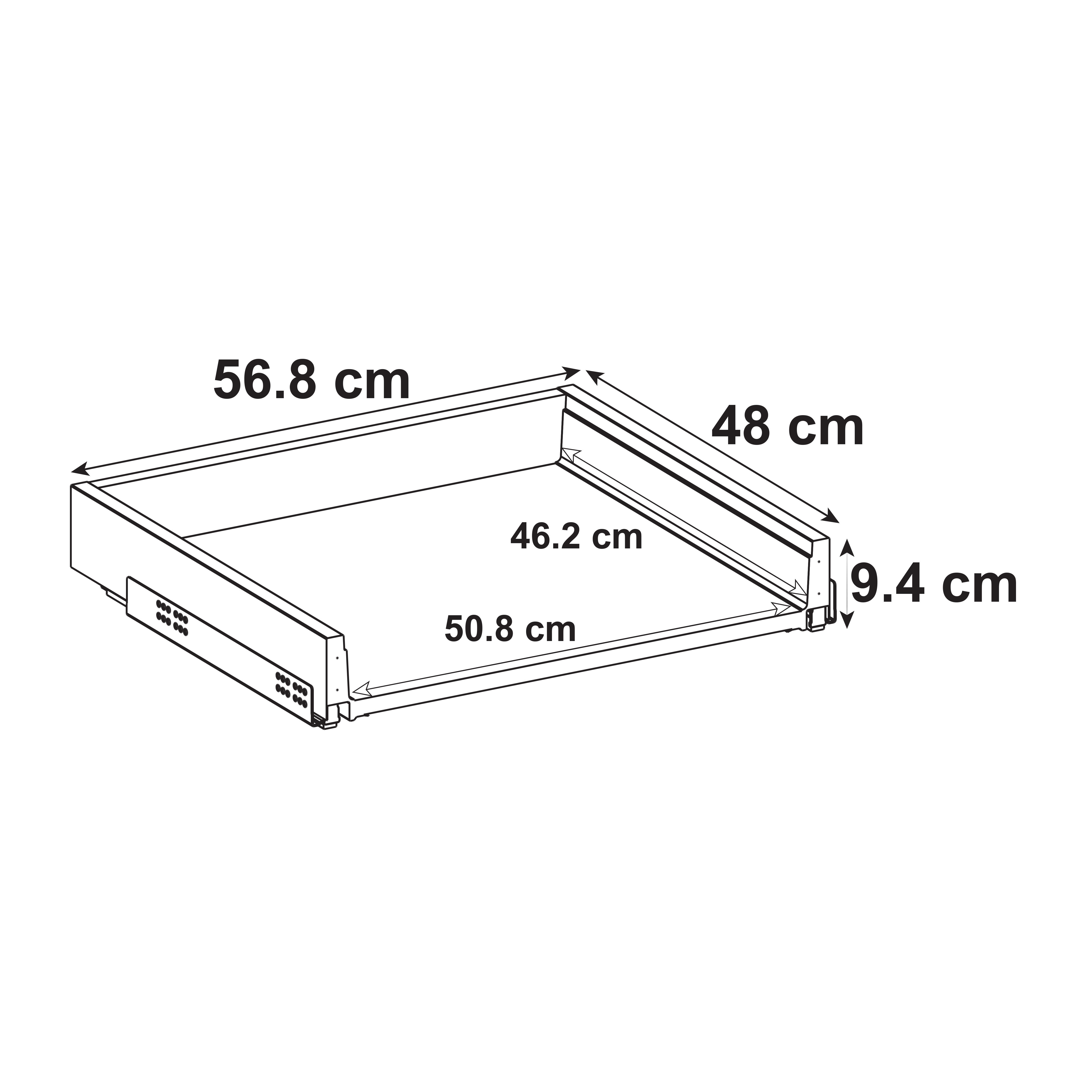 Kit interior de gaveta DELINIA 60CM - 7