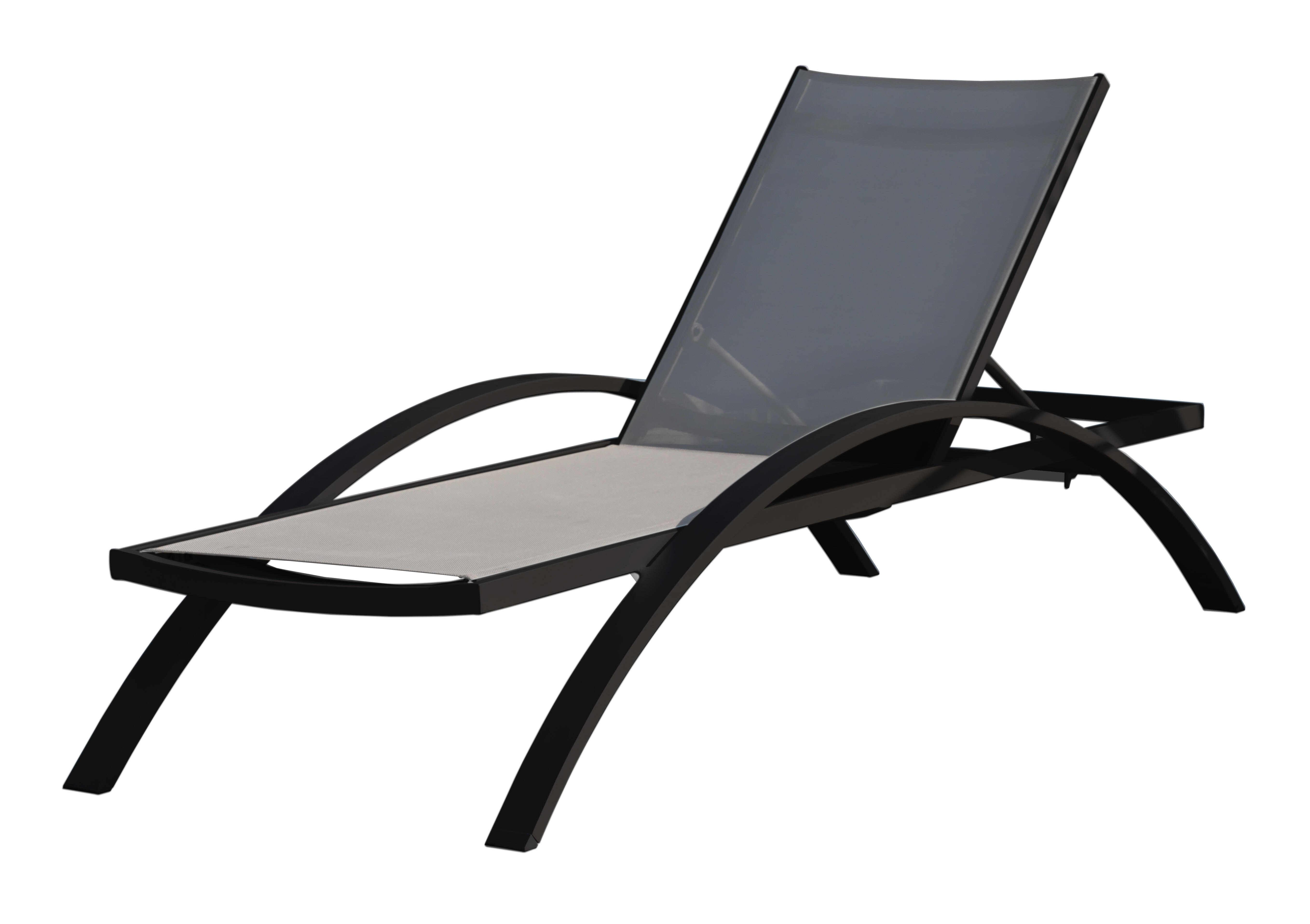 Bain de soleil en aluminium DCB GARDEN Barcelona-cl-noir noir - 7