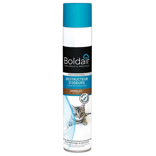 Destructeur d'odeur liquide BOLDAIR Aérosol, spécial animaux neutre 0.5L