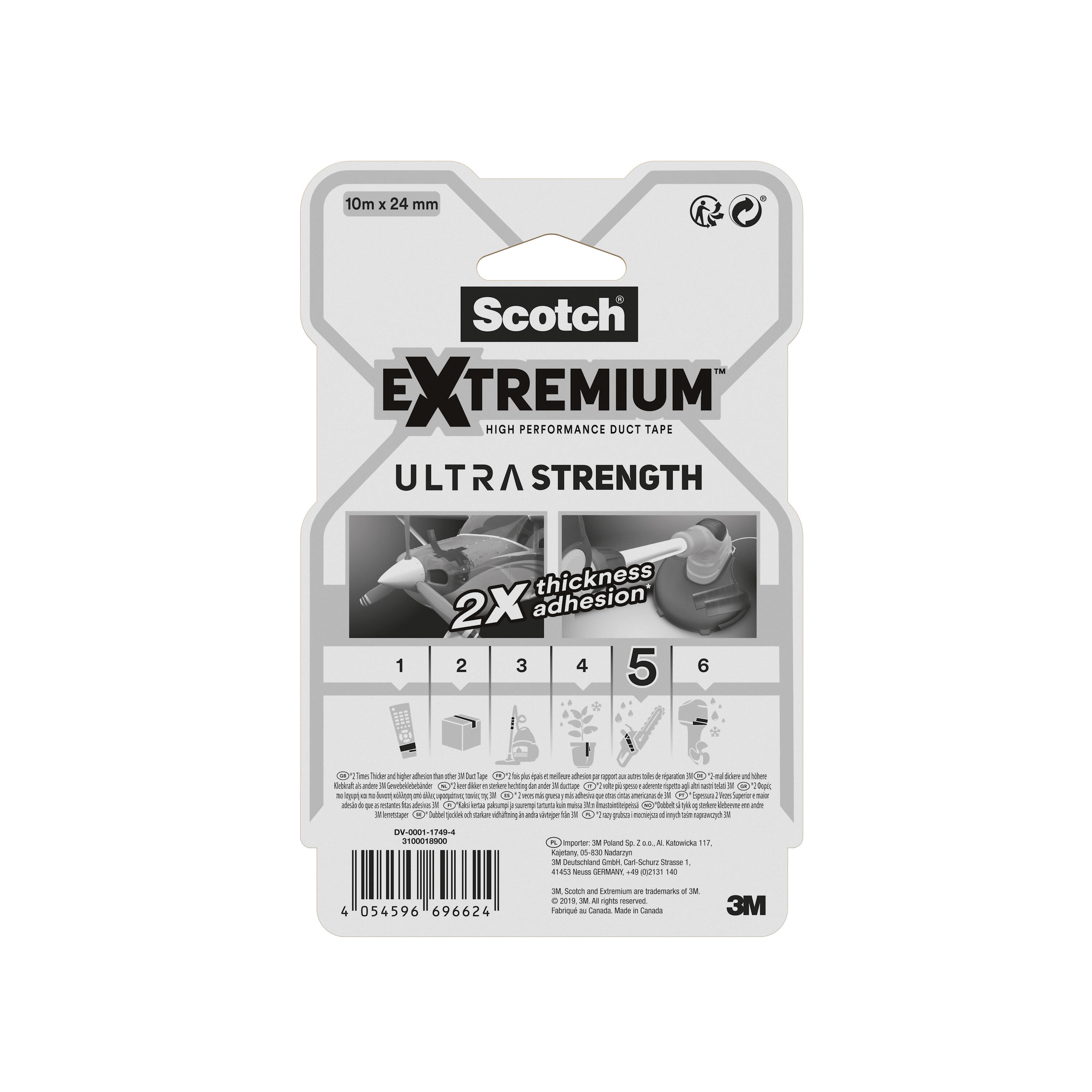 Adhésif de réparation Extremium SCOTCH L.10 m x l.24 mm noir - 3