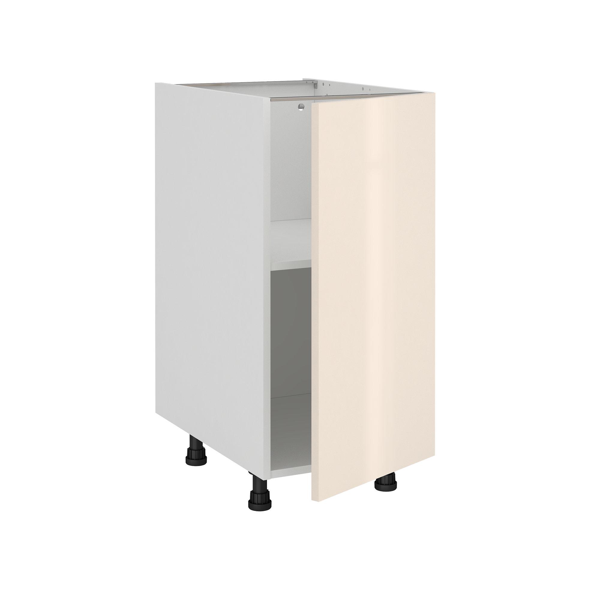 Meuble bas de cuisine Sydney cachemire 1 porte H77 x l40