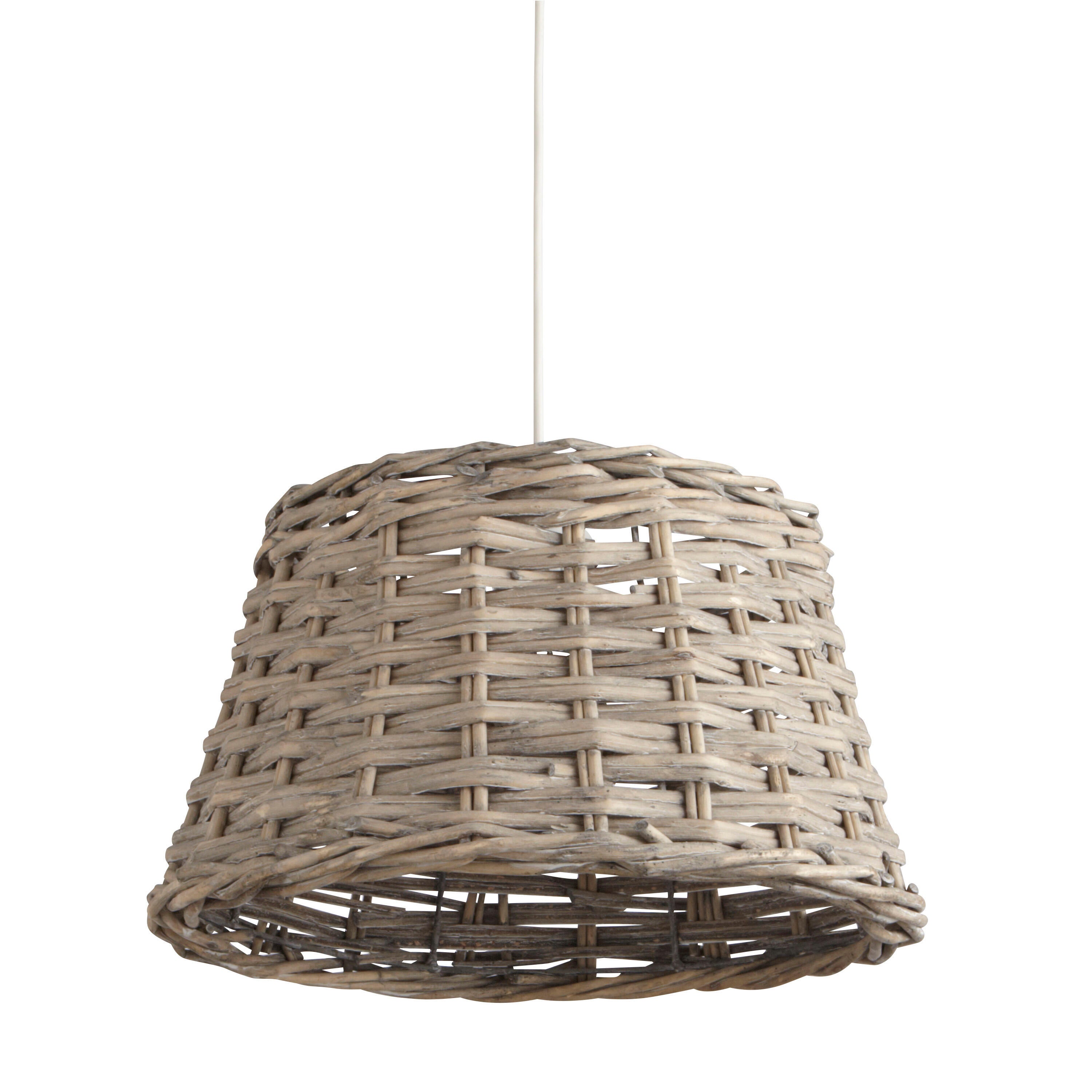 Suspension Bocage, osier, gris, Diam.38 cm, E27 - 5