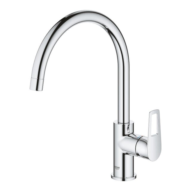 Mitigeur de cuisine bec haut chrome, GROHE, Start Loop - QuickFix