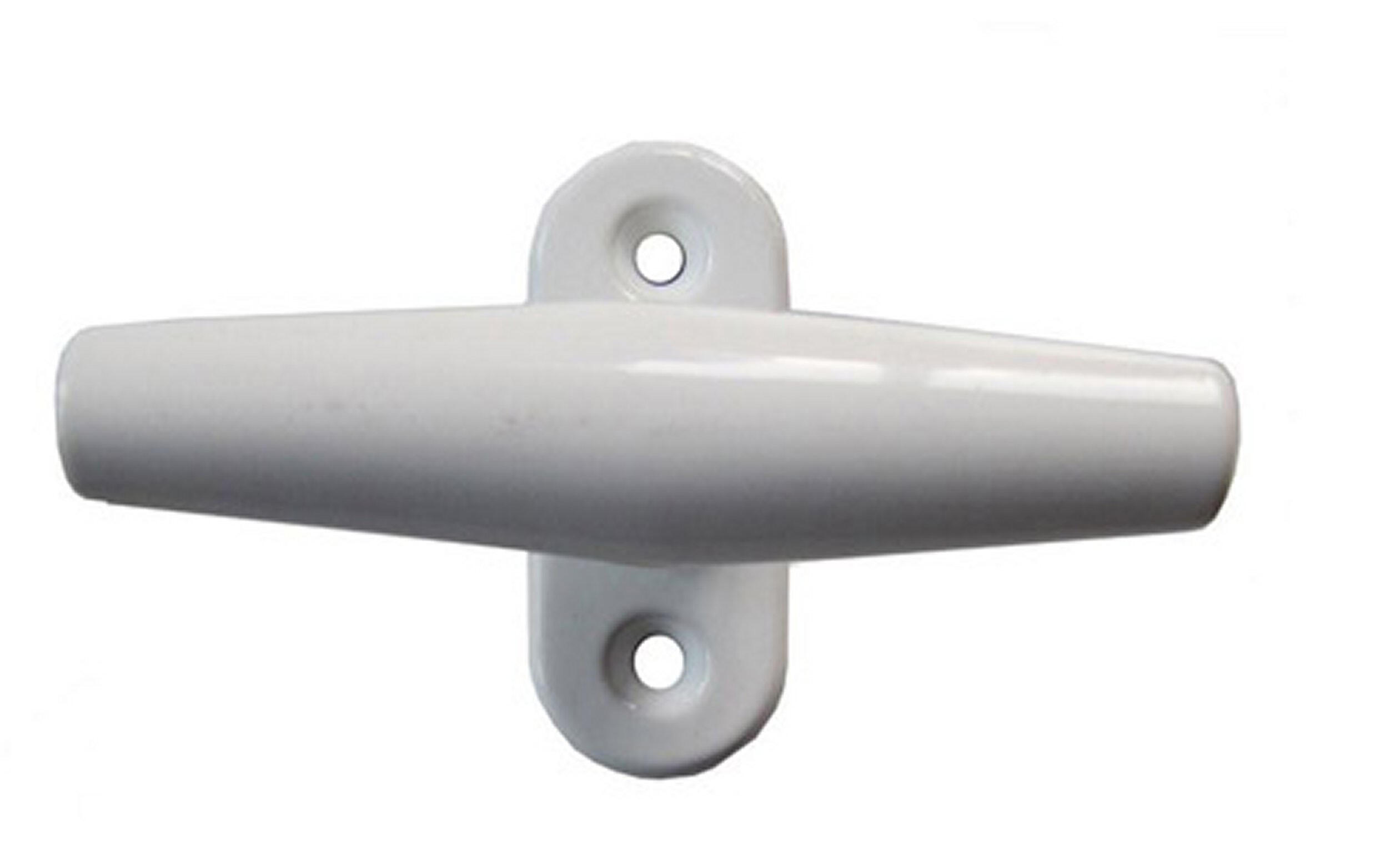 Poignée de fenêtre CHAINEY, aluminium enduit de résine époxy blanc - 3