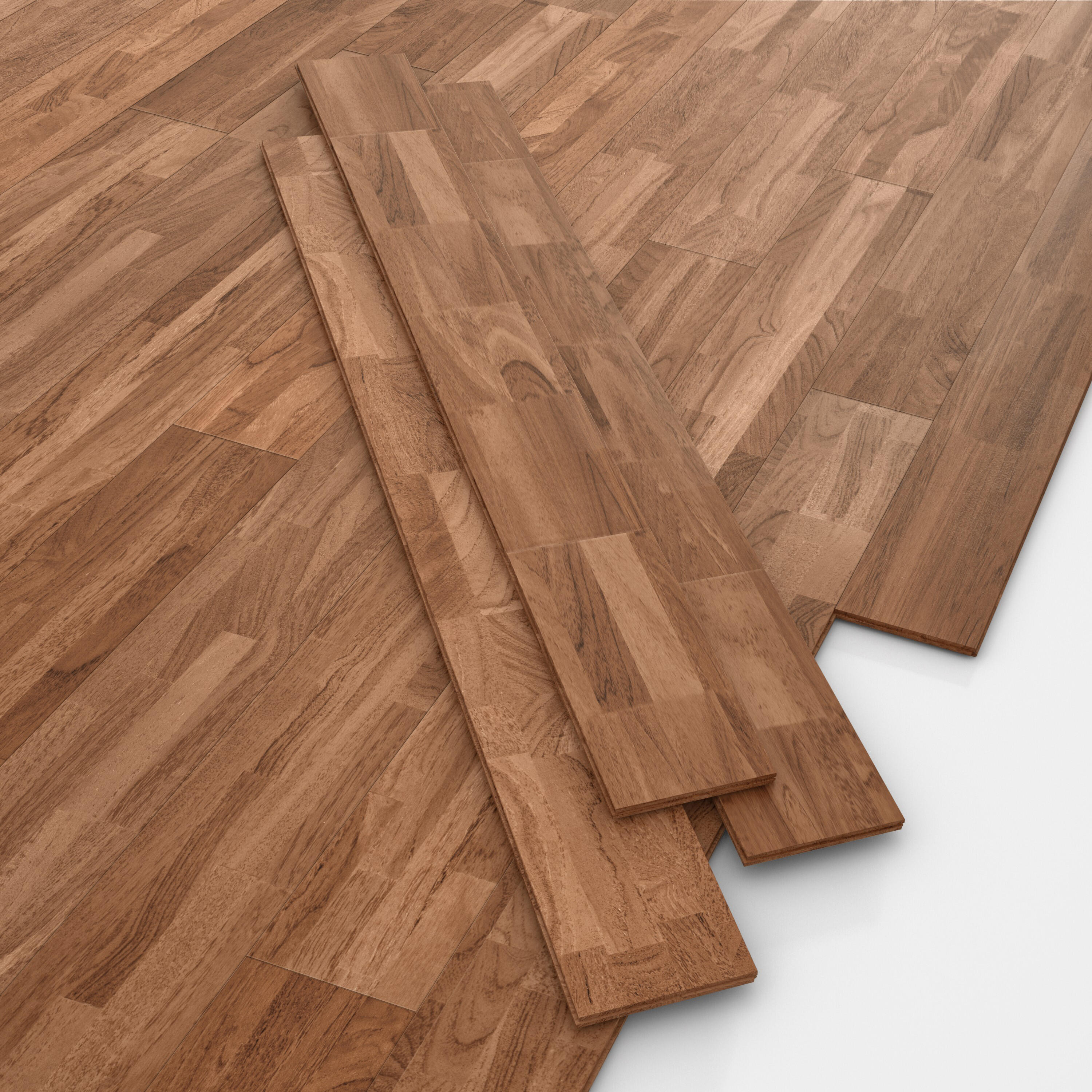 Parquet massello S WOODFLOORING in teak naturale vetrificato natura sp. 12/4.3 mm 1.008 m² - 6