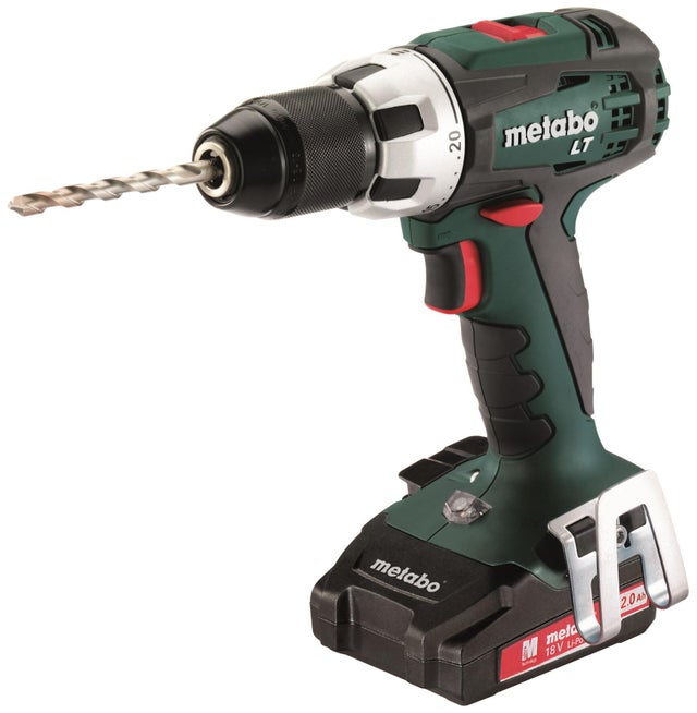 Perceuse sans fil 18 V METABO Bs18 lt compact, 60 Nm + 2 batteries 2Ah