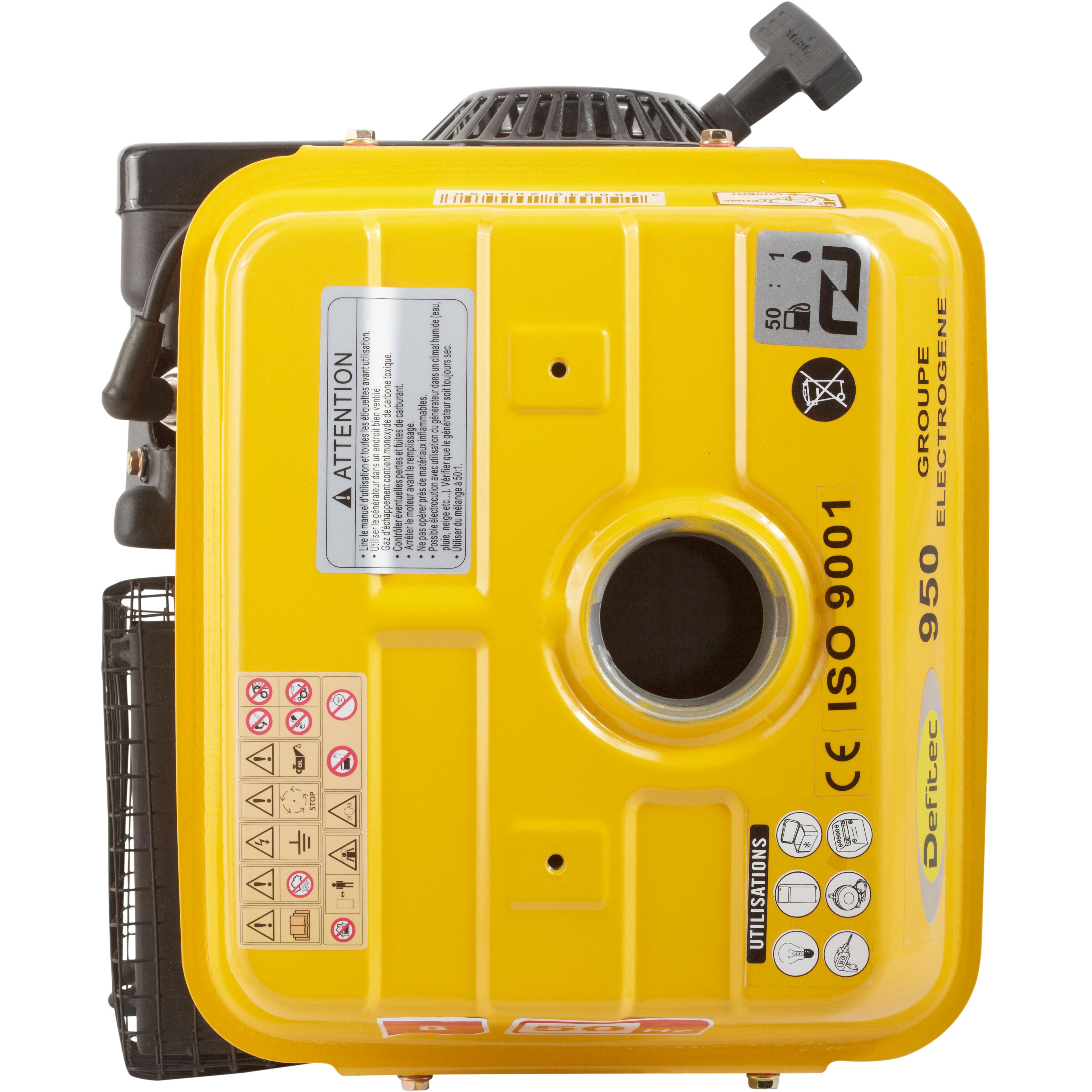 Groupe électrogène essence de chantier DEFITEC Def 950, 650 W - 3