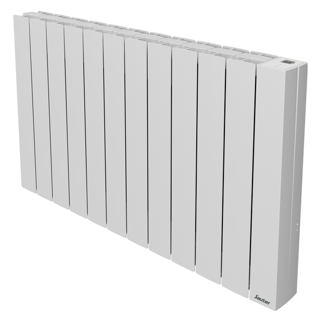 Radiateur électrique à inertie fluide 2000 W SAUTER Orosi horizontal blanc