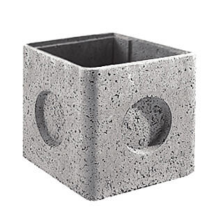 Regard avec emboîtement Rm30 béton, L.360 x l.360 mm