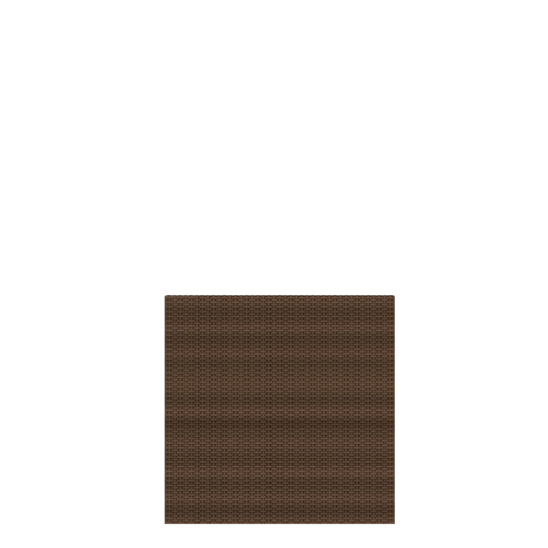 Panneau de clôture aluminium plein 2012, l.88 x H.88 cm, marron - 2