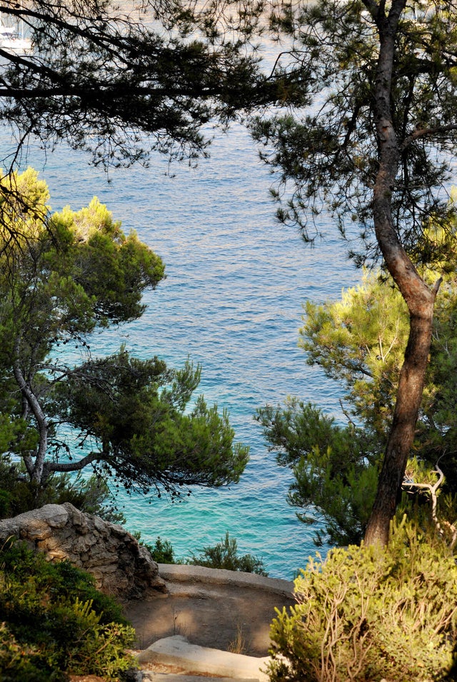 Toile imprimée Chemin vers les calanques Marseille l.45 x H.65 cm