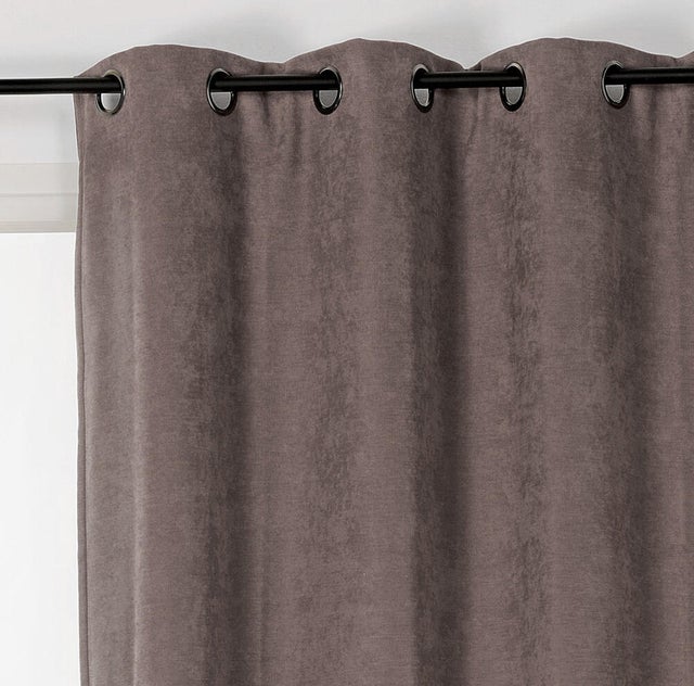 Rideau occultant thermique, Alaska, taupe H.260 x l.140 cm