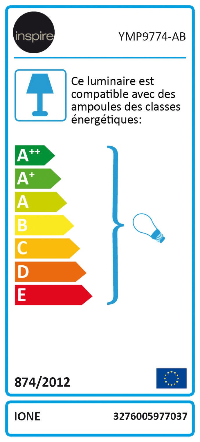 Monture E27 Ione, acier or INSPIRE - 3