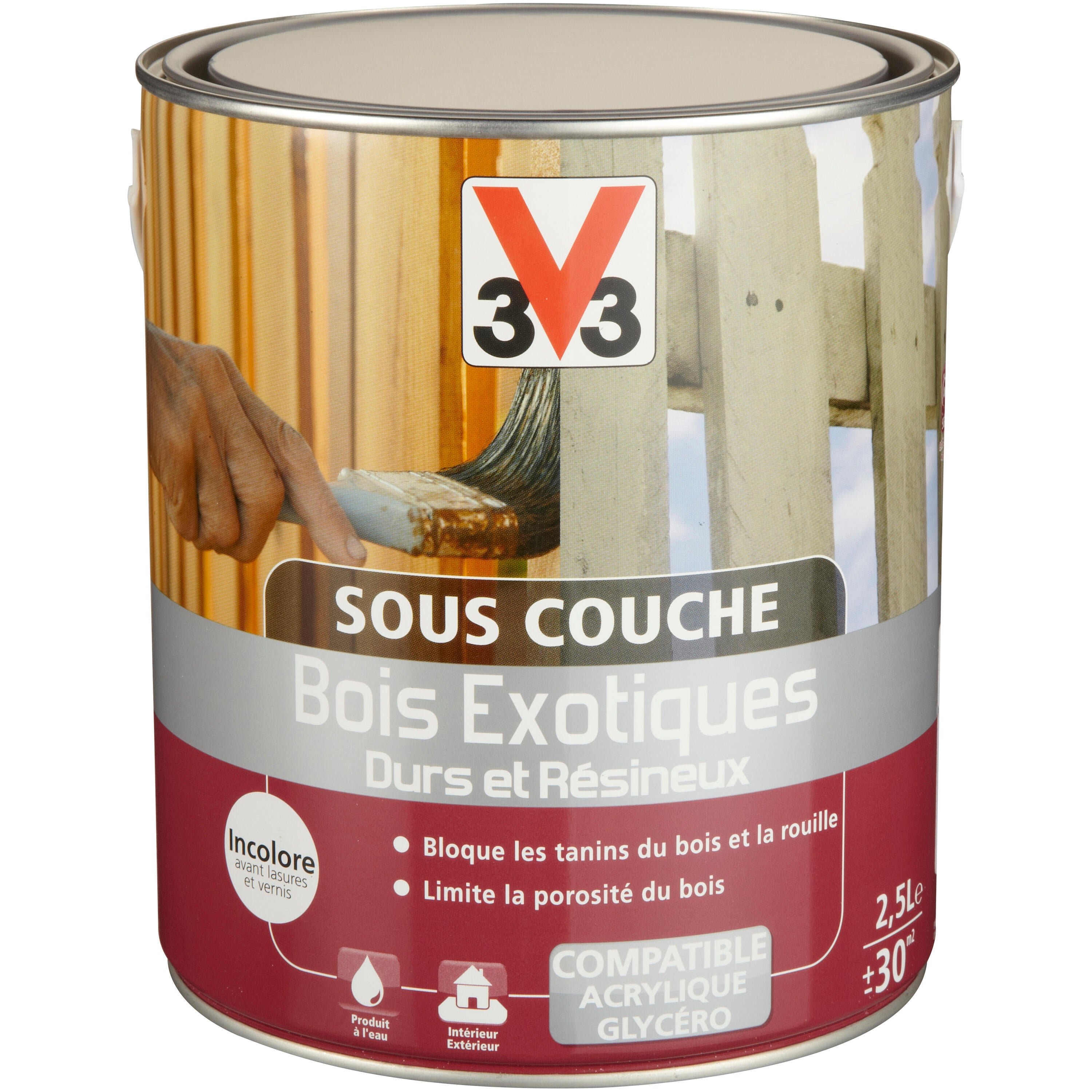 Souscouche bois exotique V33 2.5 l, incolore Leroy Merlin — free download