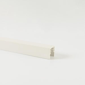 Profil de finition pour lames pleines PVC Clea blanc