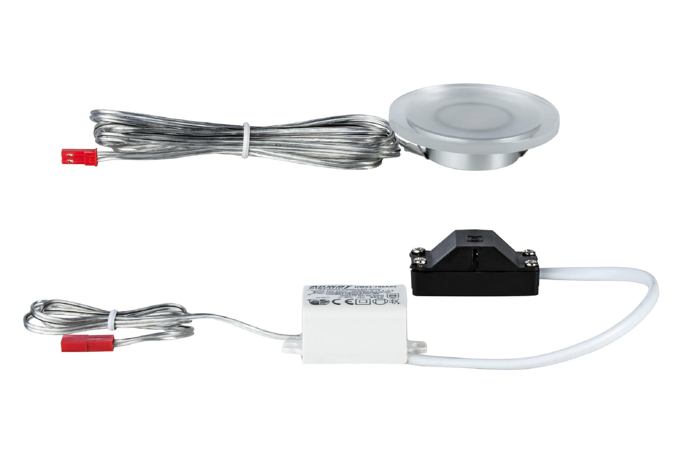 Kit 3 spots à encastrer Mini whirl fixe led PAULMANN LED intégrée transparent - 7
