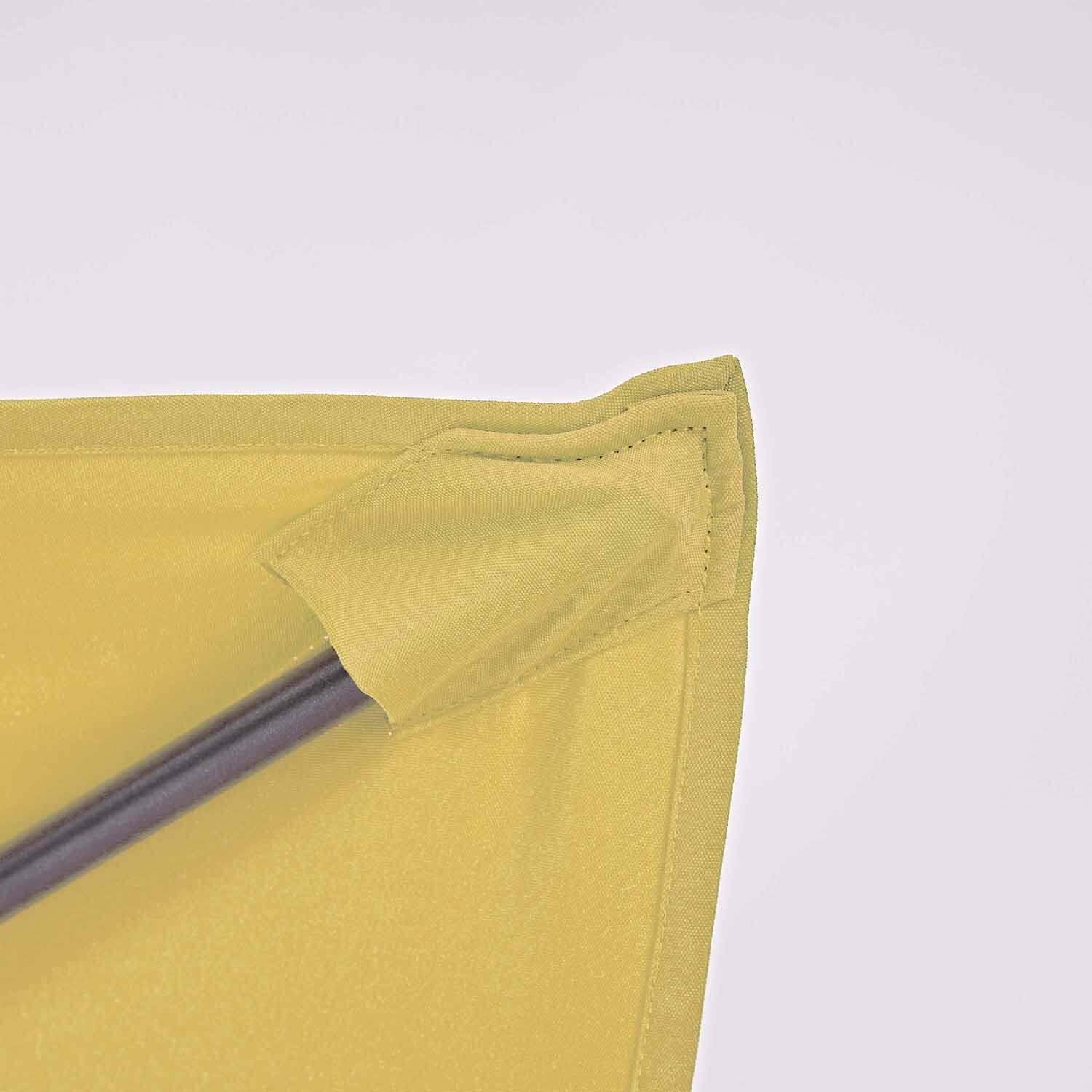 Parasol droit rectangulaire jaune Avea NATERIAL L.300 x l.194 cm - 7