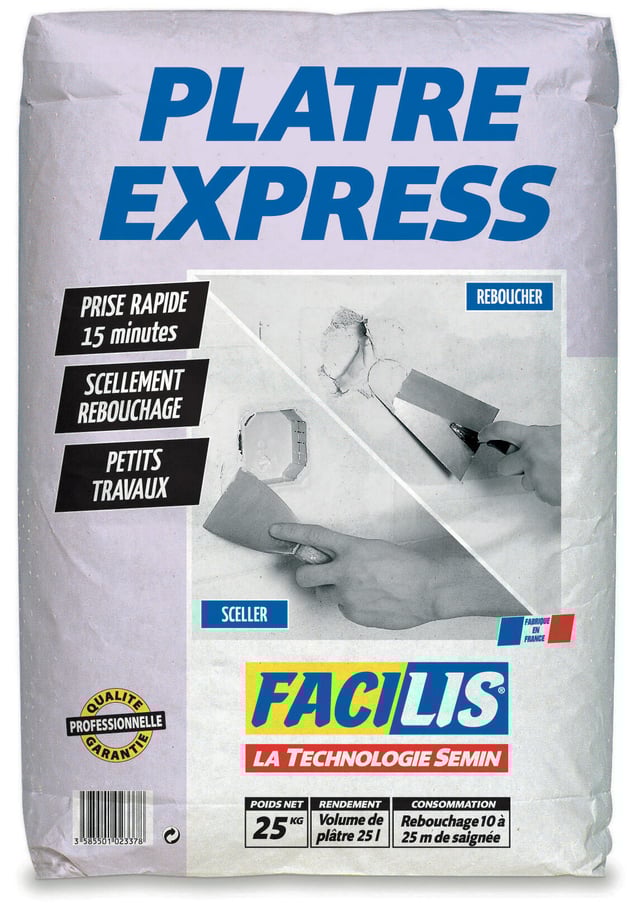 Plâtre express FACILIS, 25 kg