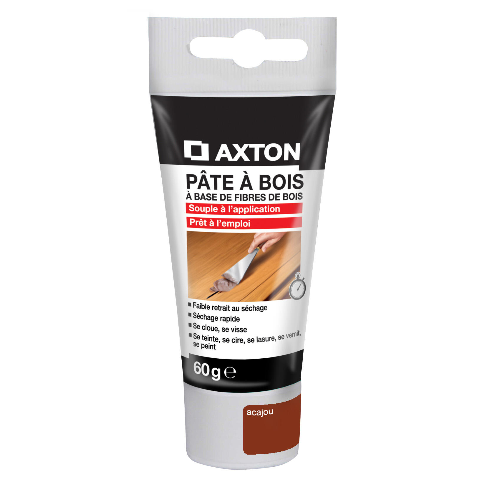 Pâte à bois , AXTON acajou 60 g - 3