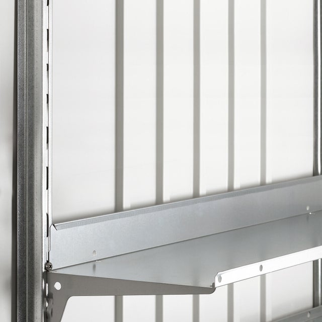 Fixation verticale en acier galvanisé BIOHORT Europa, l.5 x H.0.05 x P.173 cm