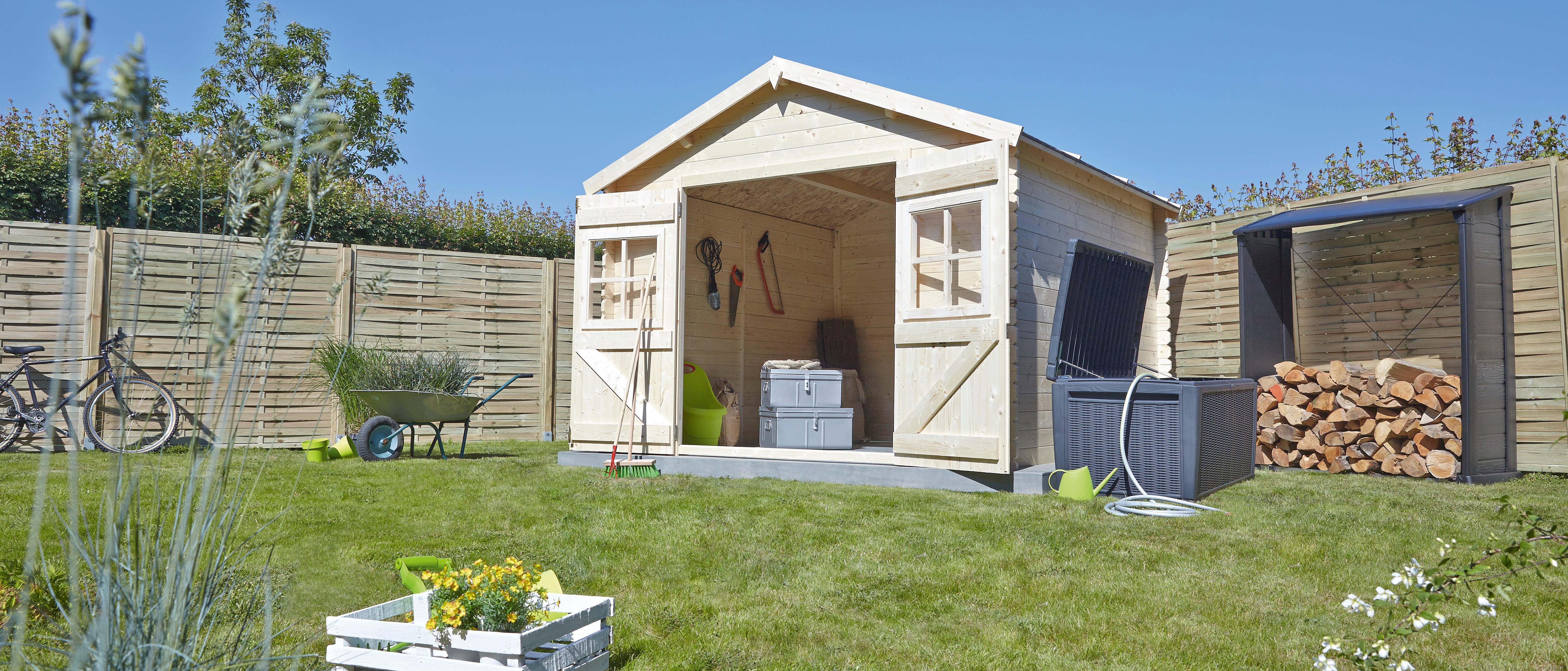 Coffre de jardin SUMATRA en résine - KETER - gris anthracite - 511 litres - 4