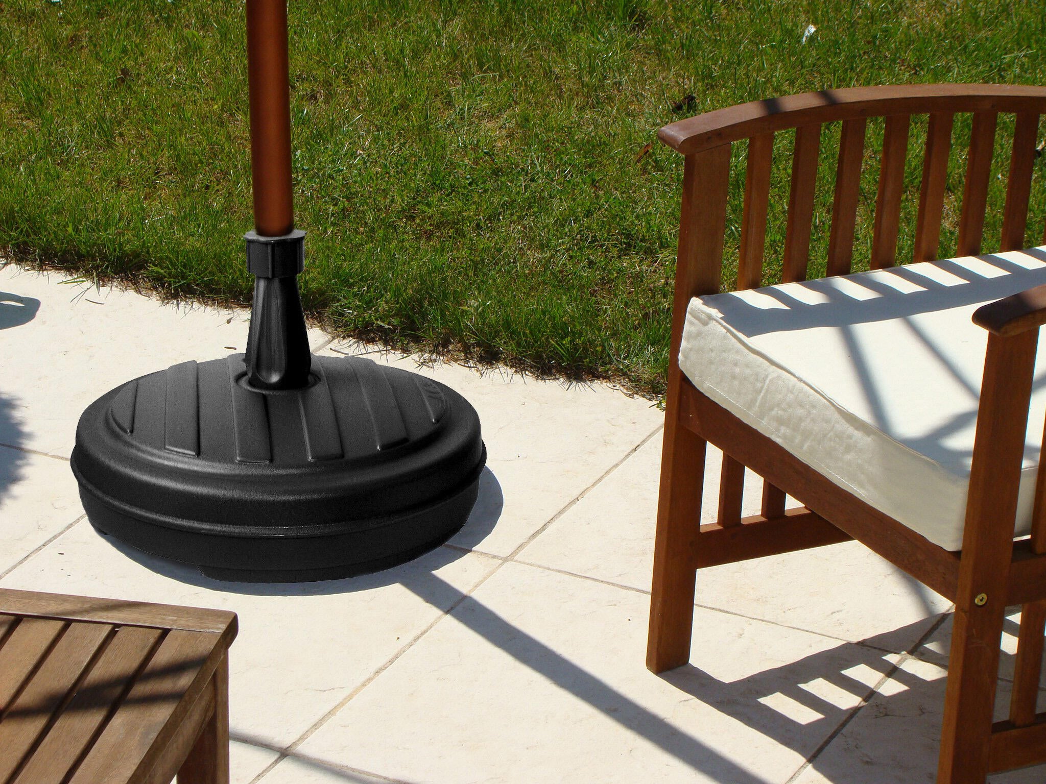 Pied de parasol à lester gris diamètre 43cm - 2