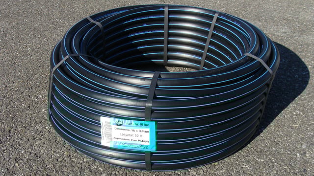 Tube d'alimentation polyéthylène, Diam.19 x 25 mm, en couronne de 50 m