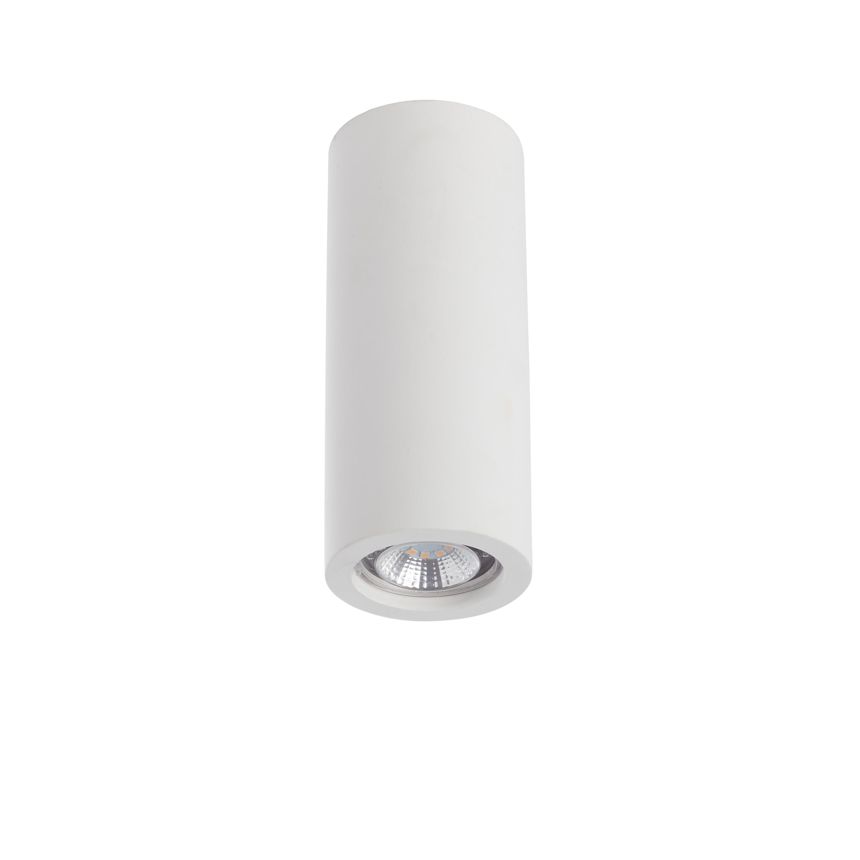 Plafonnier 1xGU10, design plâtre blanc LUCIDE Gipsy D.7 cm x H.17cm - 2