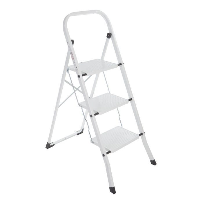 Marchepied HAILO Acier xl 3 marches blanc