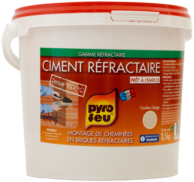 Ciment réfractaire, PYROFEU, 3.5 kg