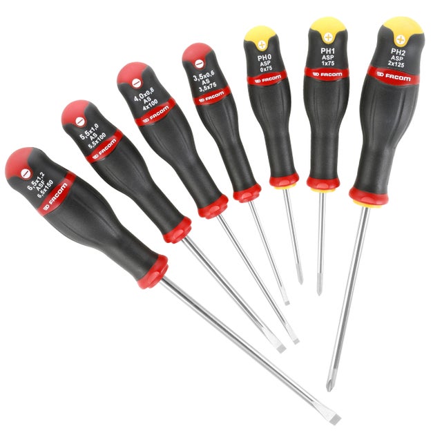 Lot de 7 tournevis multiusage mixte FACOM