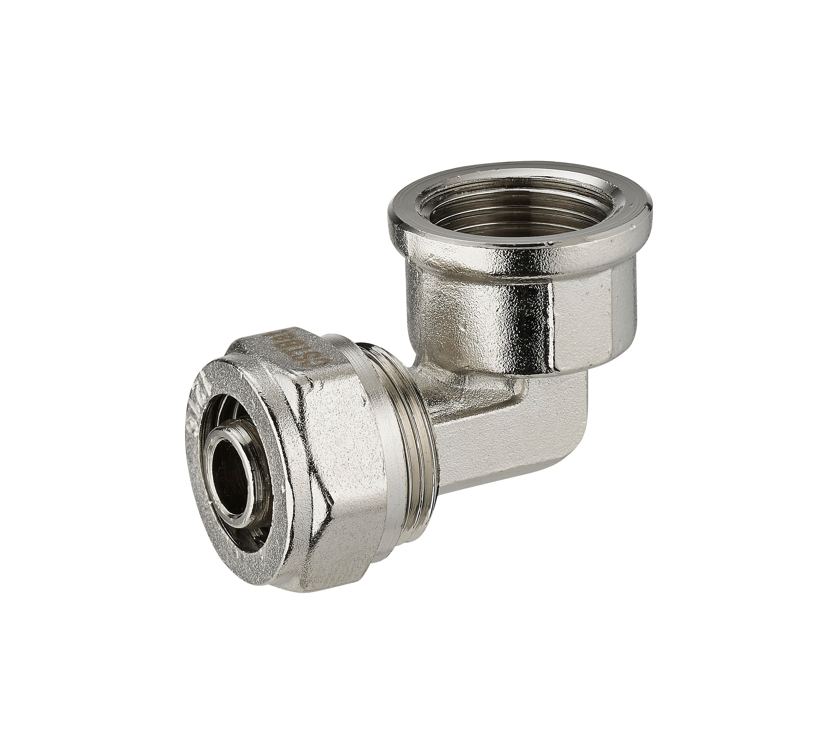 SOMATHERM FOR YOU - Raccord Coudé à Sertir Pour Tube PER 16 - écrou Tournant Femelle 20/27 (3/4