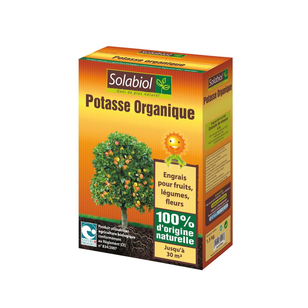 Engrais naturel potasse SOLABIOL 1,5kg 25 m² Leroy Merlin — free download