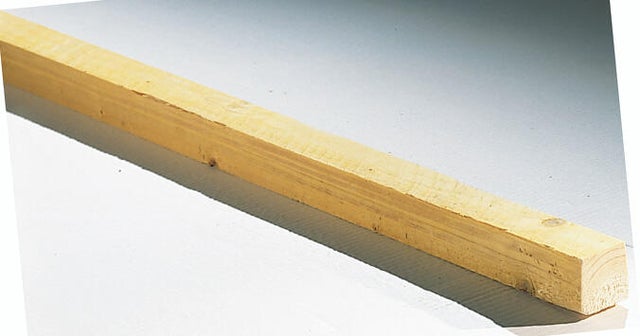 Lambourde-1/2 chevron sapin (épicéa) traité, 38x63 mm, long 3 m, chx 2, classe 2