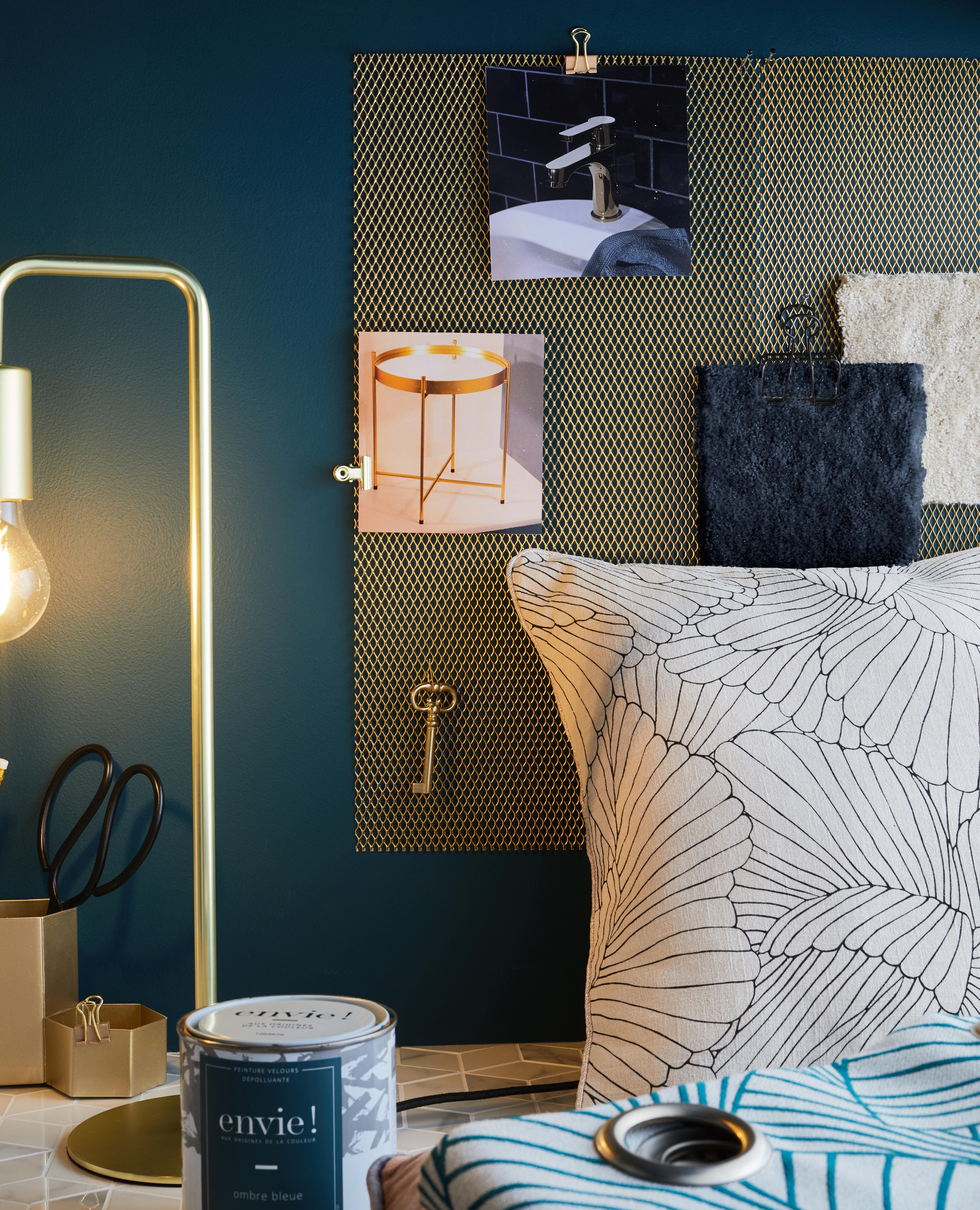 Rideau tamisant, Ardeco, vert H.250 x l.135 cm - 7