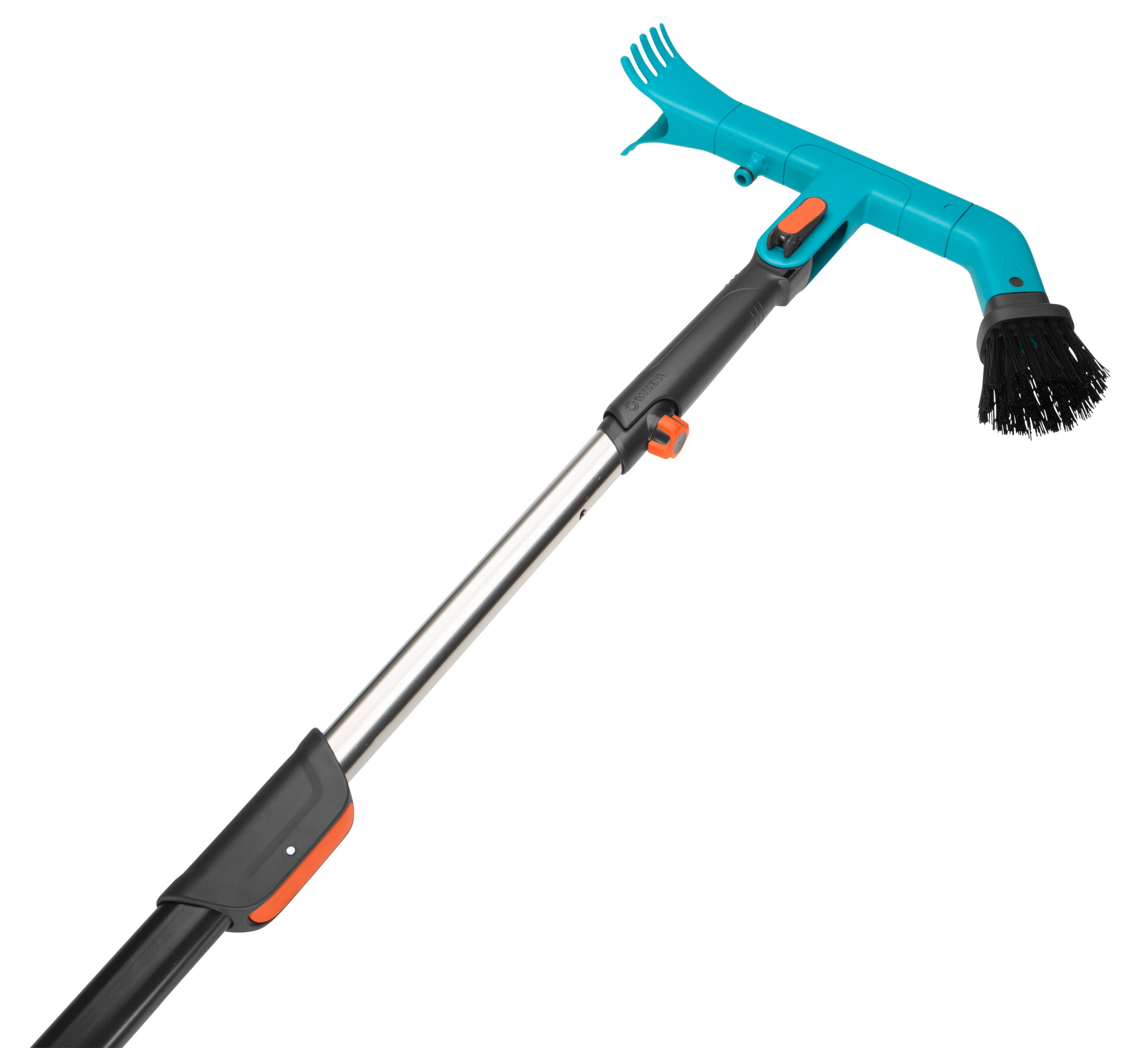 Nettoyeur De Gouttières Télescopique 390 Cm - Avec 2 Brosses, Pour Nettoyer Sans Échelle