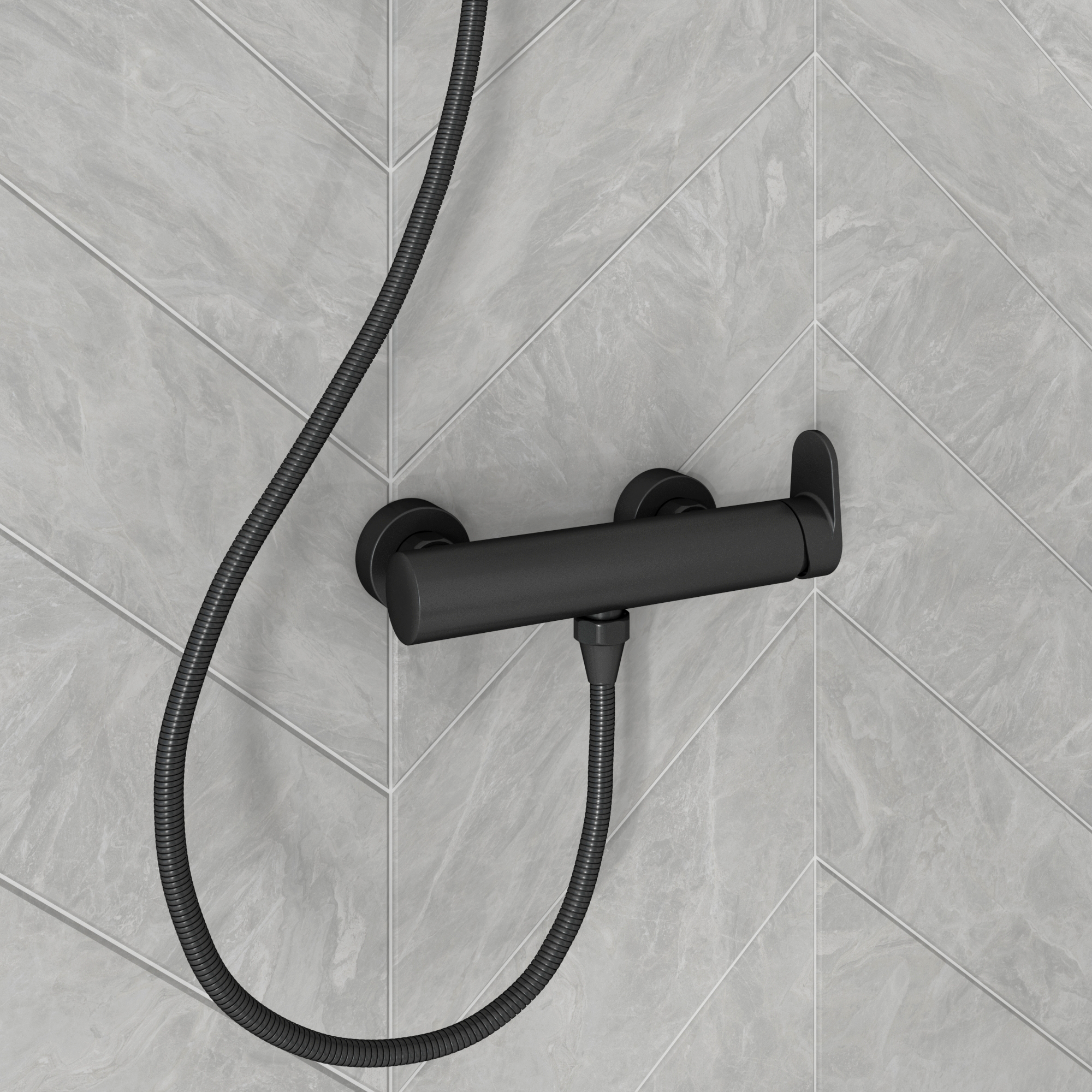 Grifo de ducha monomando SENSEA New Icone negro mate Latón - 2