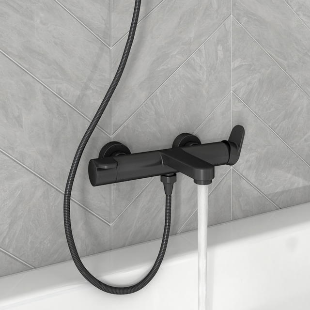 Mitigeur de bain mécanique noir, Icone, SENSEA
