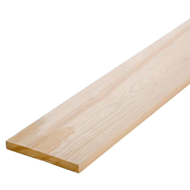 Planche sapin sans noeud raboté, 20 x 150 mm, L.2.5 m