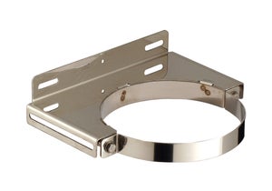 Lot De 2 Colliers De Tubage Vitrifiés Wolfpack 150mm - Pour Poêle à Bois, Fixation De Conduit | Noir