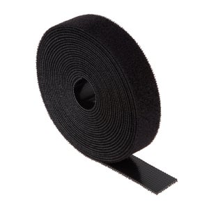 40 fascette per cavi in Velcro, fascette per cavi nere 2 cm x 20 cm (40 pezzi), fascette per cavi in Velcro riutilizzabili | Leroy Merlin