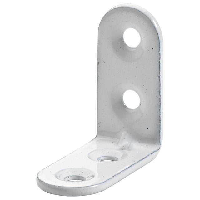 1 équerre de chaise acier époxy HETTICH,L. 30 x l. 30 mm, blanc
