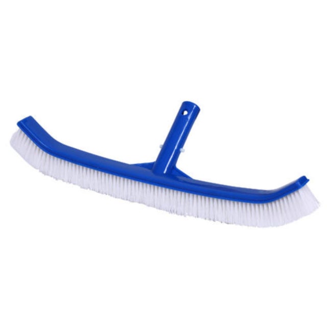Balai brosse piscine courbe bleu , l. 45 cm